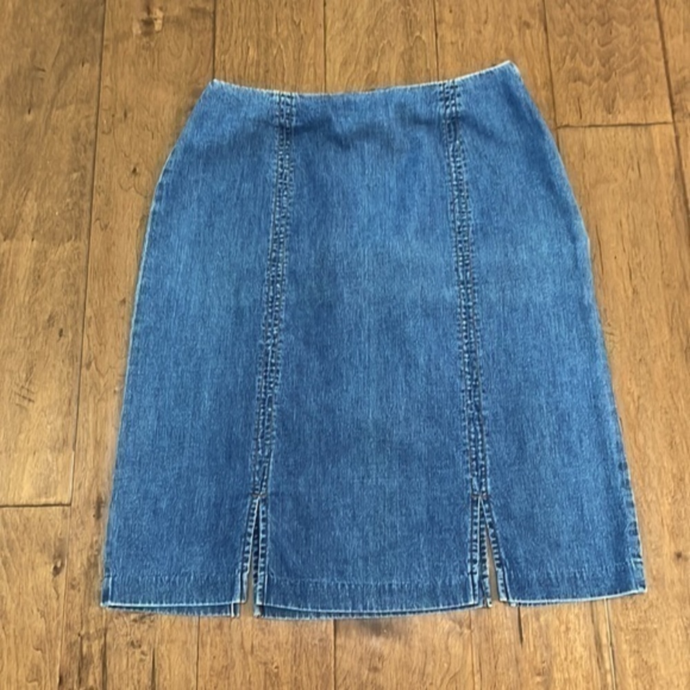 Caslon Denim Y2K split hem mini Skirt